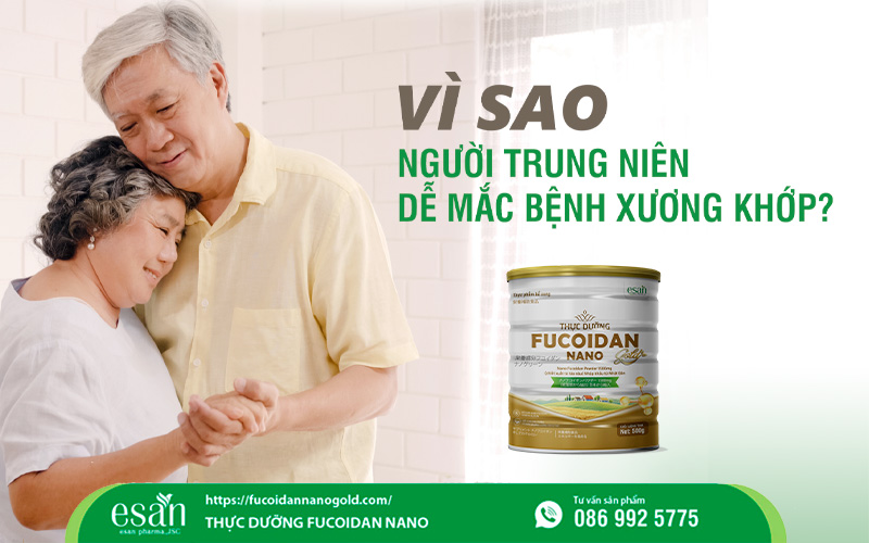 Vì sao người trung niên dễ mắc bệnh xương khớp?